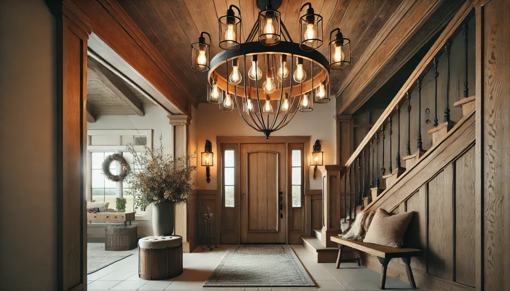 Add Warmth With Industrial Foyer - 04