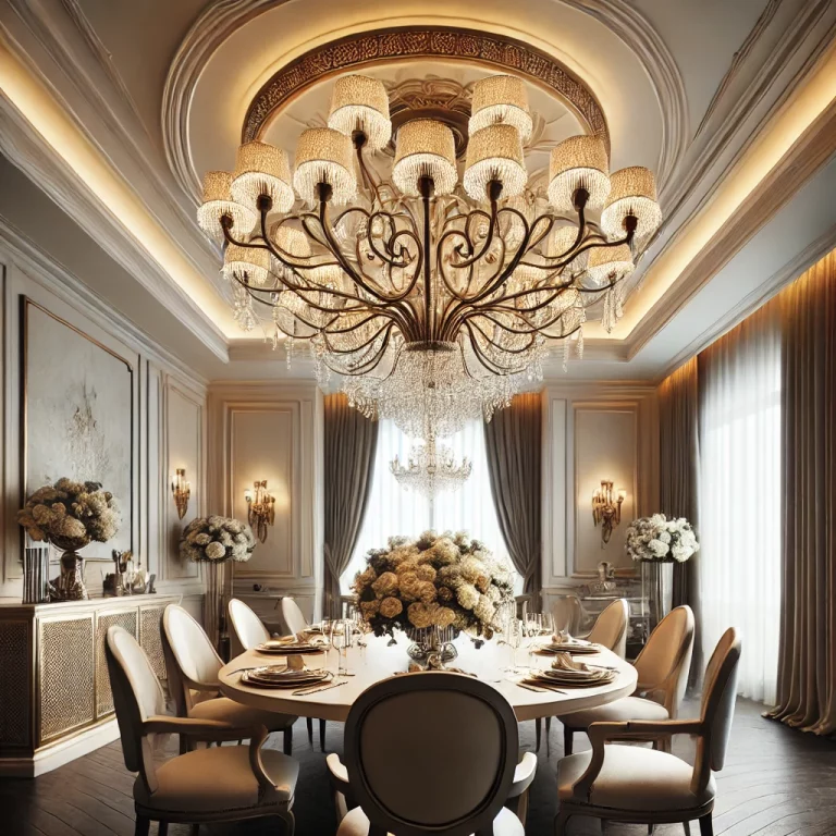 High-Style Dining Experiences With Chandeliers Idea - 01