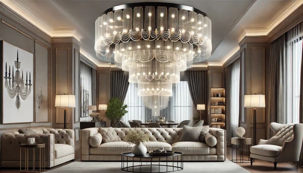 Living Room With Layered Elegance Ideas - 06